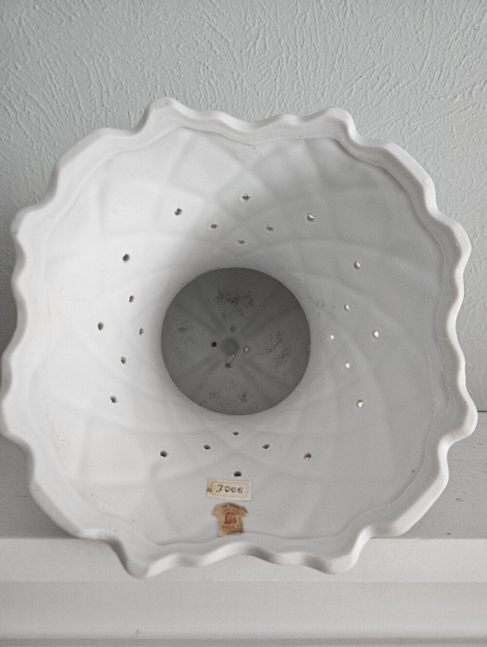 Vintage 50s Ardalt Lenwile Verithin Porcelain Bisque Hand Painted Boudoir Lamp - Picture 12 of 14